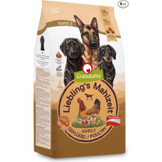 GranataPet Liebling's Mahlzeit Adult Poultry, sausas maistas šunims, maistas šunims be grūdų ir cukraus, visavertis maistas, 4 x 1,8 kg