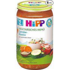 HiPP Organic Menus from 12th Month Vegetable Risotto, Pack of 6