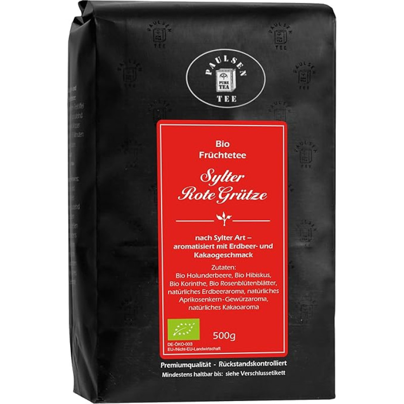 Organic Sylter Red Groats 500 g Paulsen Tea Fruit Tea Residue Controlled