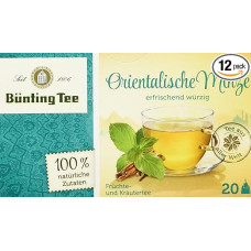 Bünting Tea Oriental Mint 20 x 1.8 g Bags Pack of 12 (12 x 36 g)
