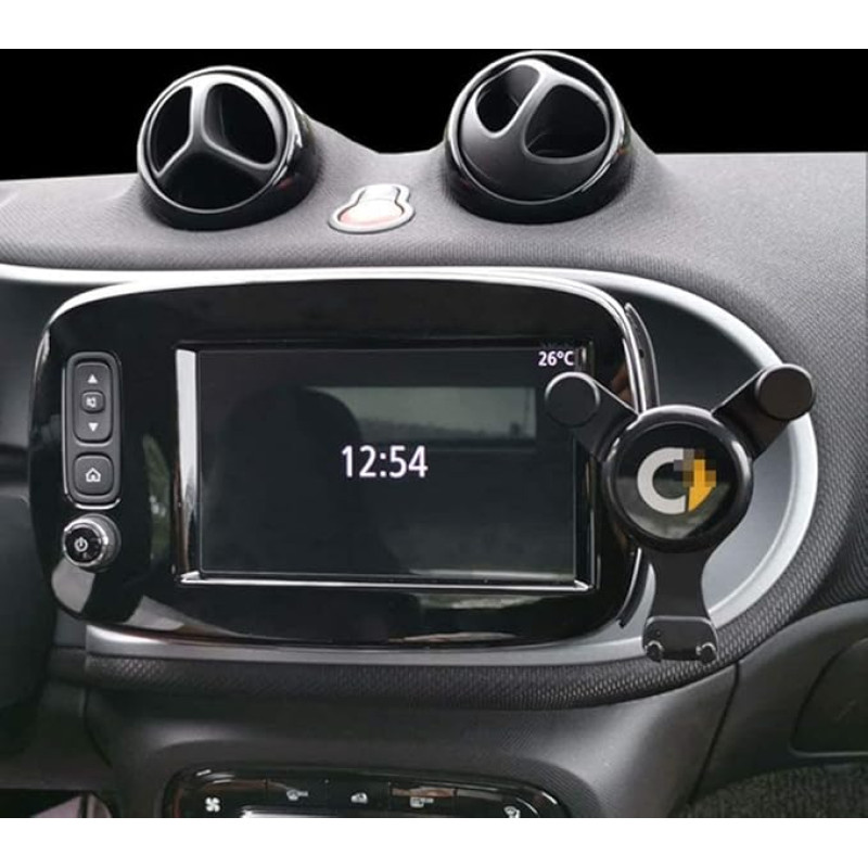 ZHFF Navigation Style Automobilinis telefono laikiklis Smart 453 Fortwo Forfour 2015-2019 GPS laikiklis Paslėptas stovas Navigacija Interjero apdaila Mobiliojo telefono laikiklis Automobilio stiliaus priedai