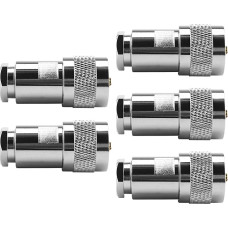 OTOTEC UHF PL259 Klemme 5 Stück PL259 Kabelklemme Kompressionsstecker Koaxial Adapter für 5D-FB Aircell 7 Ultraflex 7 LMR300