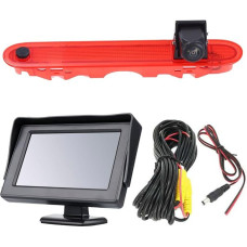 4,3 colių TFT LCD spalvoto ekrano monitorius + HD stabdžių šviesos atbulinės eigos kamera, skirta 