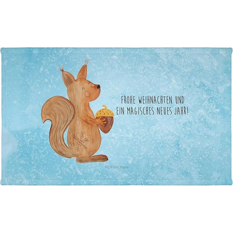 Ponas ir ponia Panda Svečių rankšluostis Voverė Kalėdų laiko dovana Laimingi Naujieji metai Svečių rankšluostis Kalėdų apdaila Žiemos sporto rankšluostis