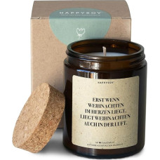 Dovanų Kalėdų kvapioji žvakė stiklinėje stiklinėje, pagaminta iš sojos - rankų darbo, be plastiko - tvari dovanų idėja moterims vyrams - Kalėdų puošybos idėja - merginai, tėvams, mamai, tėčiui, Kalėdų kvapas