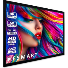 ESMART Professional MIRALE rėminis ekranas, [Pasirenkamas dydis] 332 x 187 cm (150 colių), 16:9, namų kino projektorius, projekcinis ekranas, LCD, LED