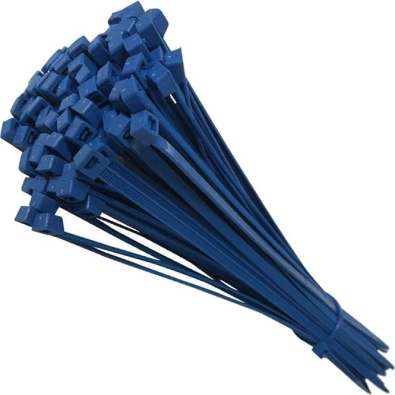 Cable Ties Cable Ties Wire Zipper Cord Strong Nylon Plastic Durable Small 100mm Blue Pack of 25