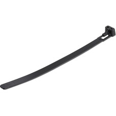 StarTech.com 100 pakuočių 6 colių daugkartinio naudojimo kabelių kaklaraiščių 7 mm pločio 35 mm paketo skersmens tempimo stiprumo atpalaiduojamieji nailono kaklaraiščiai, skirti naudoti patalpose ir lauke 94V-2/UL Listed