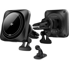 ESR For Qi2 15W MagSafe Car Mount Charger with CryoBoost, Mobile Phone Cooling, Qi2 Certified, Ventilation/Dashboard Magnetic Charger, Quick Charging, Mobile Phone Holder Car for iPhone 15/14/13/12