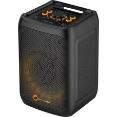 N-Gear The Flash Banger 777 Music Box - Portable Bluetooth Box with RGB Light Effects and 8 Inch Bass Speaker - 160 Watt MP3 PartyBox with Battery, Remote Control and Microphones