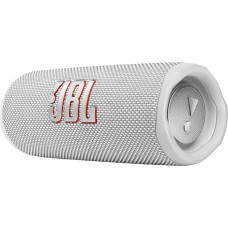 JBL Flip 6 Bluetooth Box in White - Waterproof Portable Speaker with 2-Way Speaker System for Powerful Sound - Up to 12 Hours of Wireless Music Play