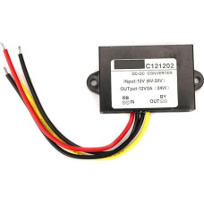 Boost Buck Voltage Regulator Module 6-20V to 12V Step Up Down Converter for Car Screen, Monitor Camera, Fan, Water Pump, Motor, Router (2A)