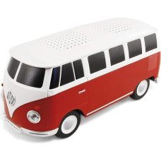 BRISA VW Collection - Volkswagen Tragbarer-Bluetooth-Lautsprecher-Wireless-Kabellos T1 Bulli Bus (Maßstab: 1:20/Classic Bus/Rot)