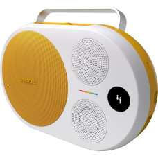 Polaroid P4 Music Player (Yellow) - Powerful Large Room Wireless Bluetooth Speaker Rechargeable with Dual Stereo Pairing