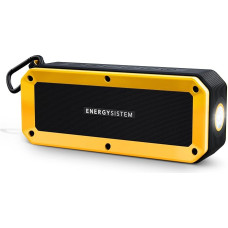 Energy Sistem Outdoor Box Bike (Bluetooth, Freisprechfunktion, 10 W, MicroSD, FM Radio, Audio-In, spritzwassergeschützt und schlagfest, Taschenlampe, Zubehör)- Gelb