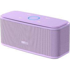 DOSS Bluetooth Speaker, SoundBox Music Box with Bluetooth 5.0, Full Range Driver, 20H Playtime, Touch Control, IPX5 Waterproof, Bluetooth Box for Mobile Phone, Home, Garden, Travel - Purple