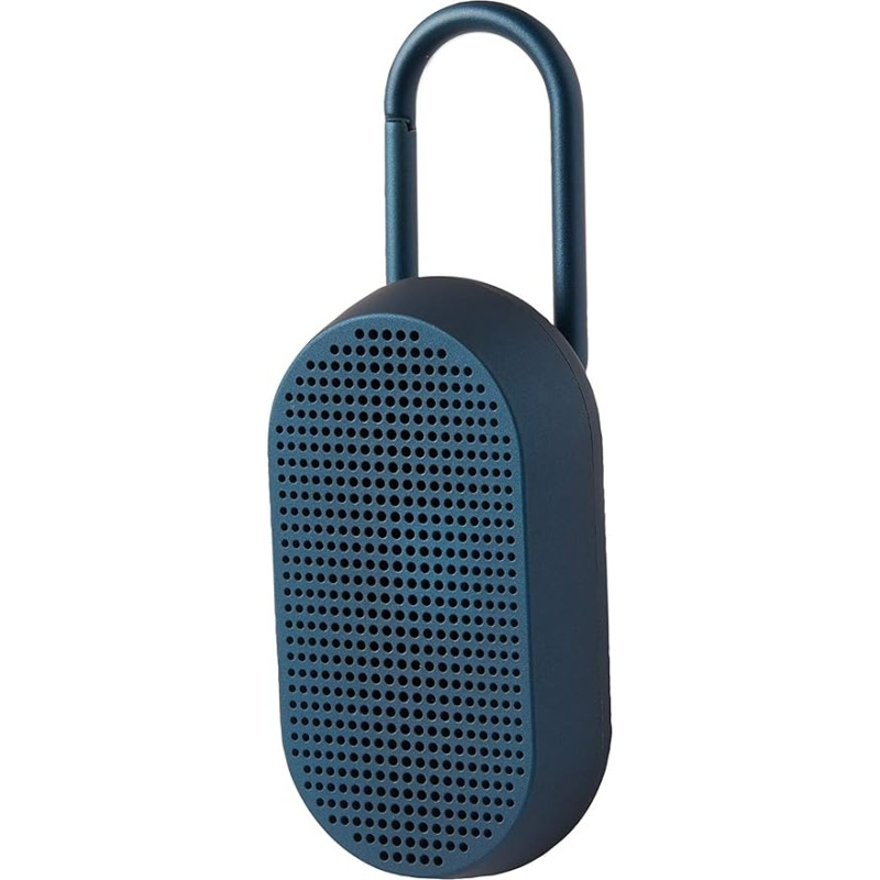 Lexon MINO T Bluetooth Speaker with Carabiner Water Resistant (Dark Blue)