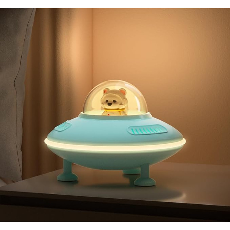 Bluetooth Speaker Small Astronaut Night Light Dimmable Bedside Lamp Speaker for Children's Room Decoration Cool Things Birthday Gifts Gift Ideas for Teenagers, Children, Boys, Girls, Women