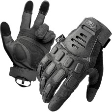 Zune Lotoo Airsoft Gloves, Half Finger & Full Finger Motorcycle Gloves with High Mobility, TPR Impact Protection, Shock-Absorbing Tactical Gloves with for Climbing, Airsoft, Paintball, Outdoor