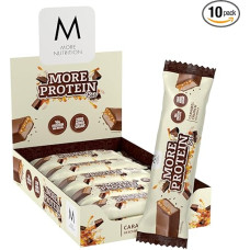 Daugiau Baltyminis batonėlis, dėžutė po 10 vnt., 10 x 50 g, Caramel Crunch