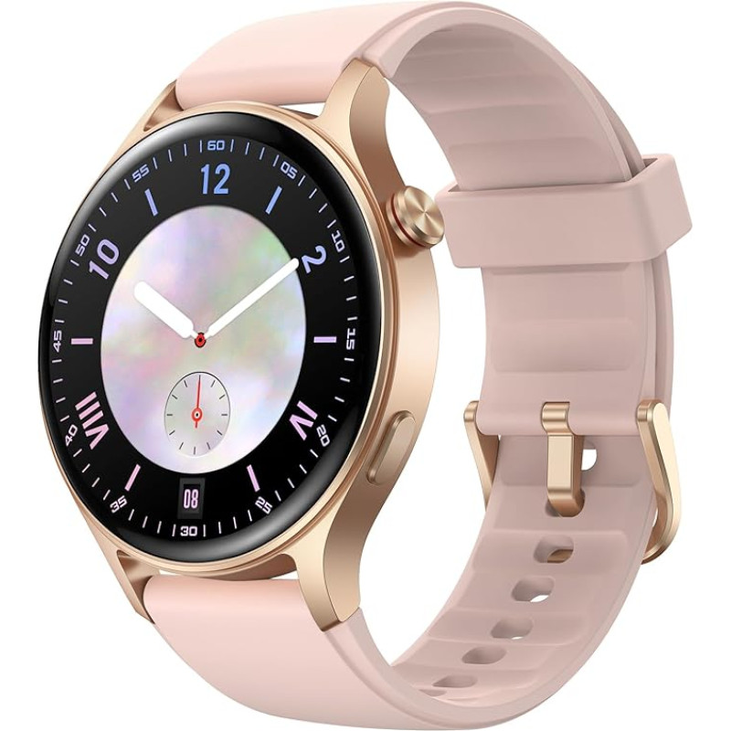 Smartwatch Men Women with Phone Function Fitness Watch 110+ Sports Modes & IP68 1.32 Inch Pedometer Watch for Android iOS Watch with Heart Rate Monitor SpO2 Stress Sleep Monitor - Pink