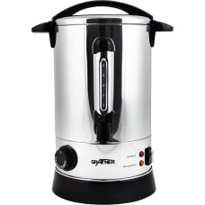 Grafner XL Mulled Wine Cooker Stainless Steel 8.8 Litres 1500 Watt with Tap, Thermostat and Overheating Protection Hot Drink Dispenser