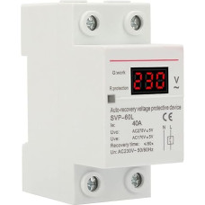 Surge Protection 230V 40A Home Undervoltage Protection Surge and Undervoltage Protection Device with Automatic Recovery DIN Rail Mounting