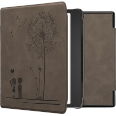 kwmobile dėklas, suderinamas su Pocketbook Era/Era Colour Case - Dirbtinės odos dėklas - Dandelion Love Grey