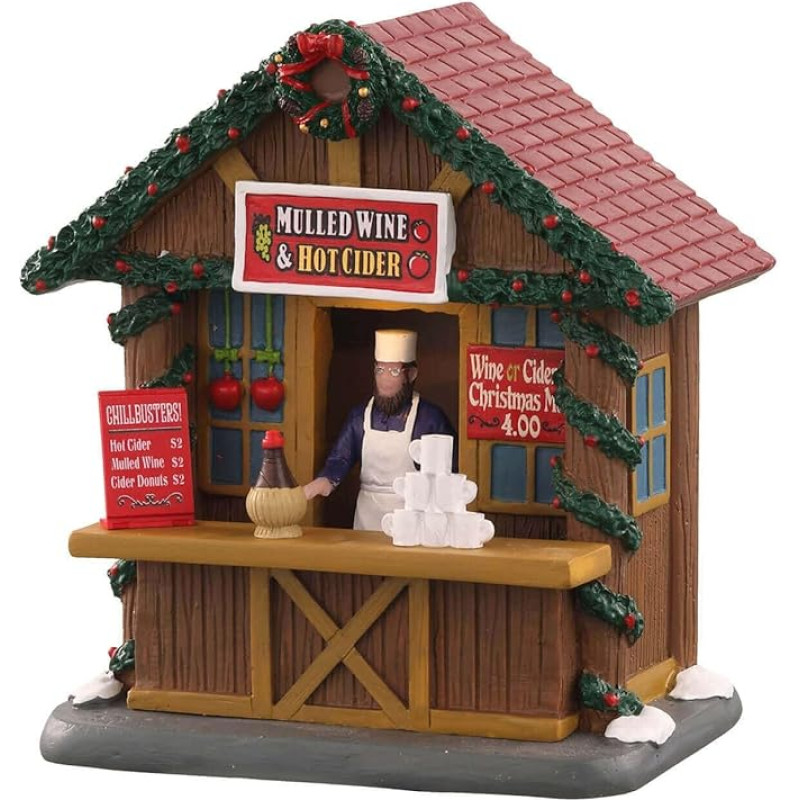 LEMAX Sukurkite savo kaimo parduotuvę, kurioje prekiaujama karštu vynu ir sidru 11,9 x 8 x 13,5 cm