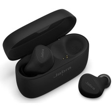 Jabra Elite 5 In-Ear-Bluetooth-Kopfhörer mit Hybrid-Aktive-Geräuschunterdrückung (ANC), 6 integruoti mikrofonai, 6 mm garsiakalbiai - Schwarz - Amazon nuolaidos