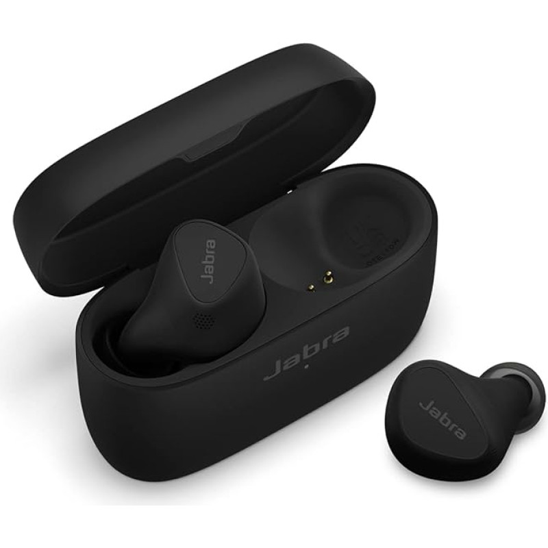 Jabra Elite 5 In-Ear-Bluetooth-Kopfhörer mit Hybrid-Aktive-Geräuschunterdrückung (ANC), 6 integruoti mikrofonai, 6 mm garsiakalbiai - Schwarz - Amazon nuolaidos