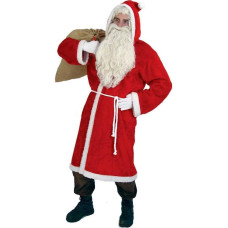 KarnevalsTeufel Plush Santa Coat for Adults, Christmas, Santa Claus