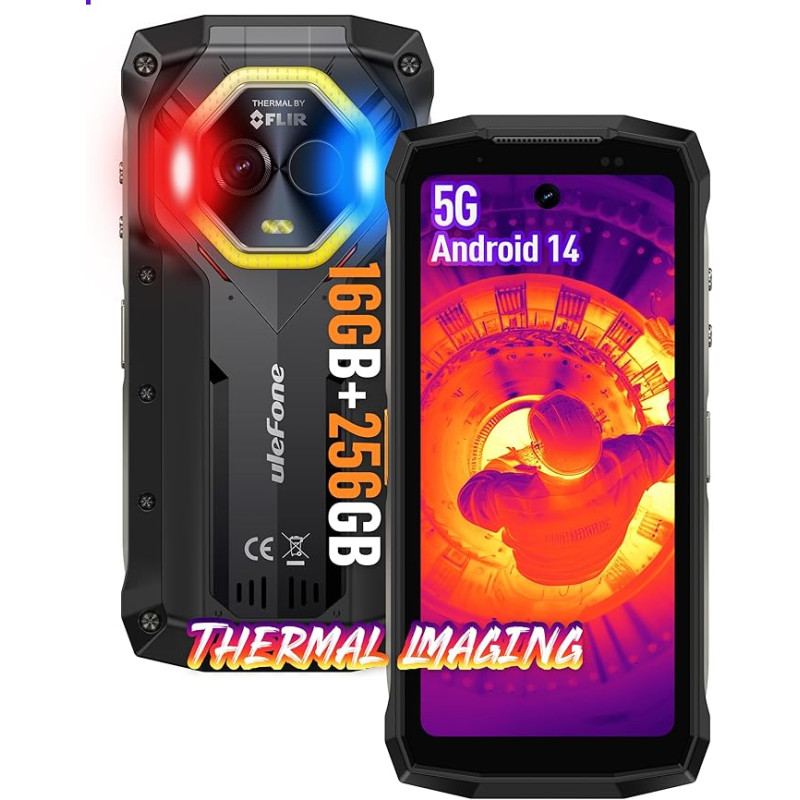 Ulefone Armor Mini 20T Pro 5G nedūžtantis išmanusis telefonas nedūžtantis 16GB + 256GB