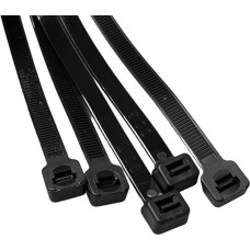 On1shelf® 50 vnt. juodų kabelių kaklaraiščių 900 mm x 9 mm Premium kabelių kaklaraiščiai Stiprūs ir ilgi nailono kabelių kaklaraiščiai
