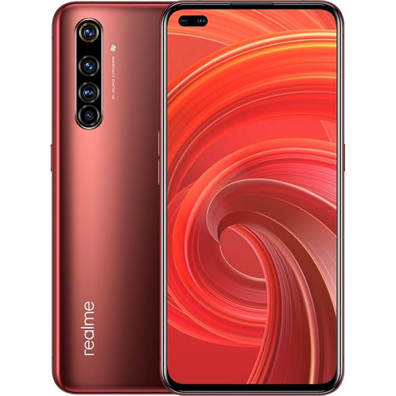 realme X50 Pro 5G Rust Red 5G Ready NFC 12GB + 256GB SIM kortelės be SIM kortelės ir JK kištuko Real X50 Pro 256GB