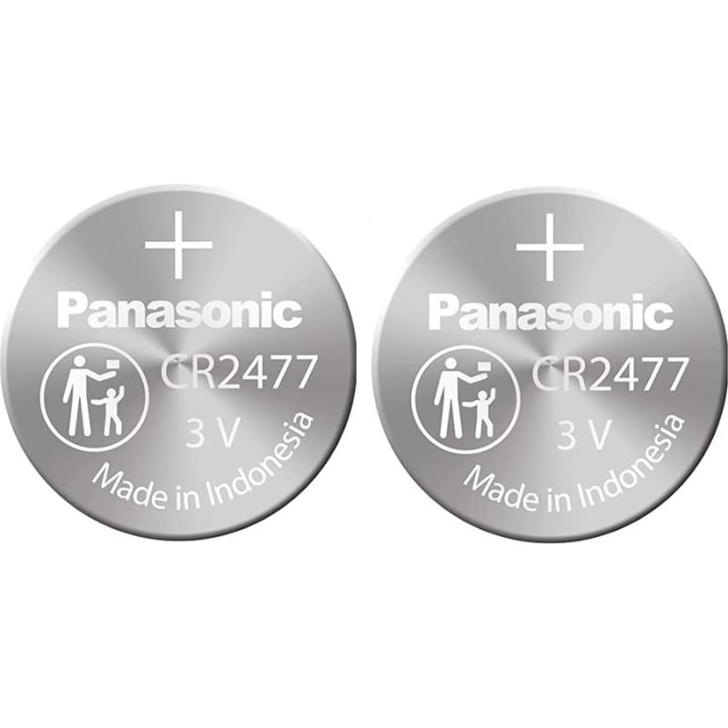 Panasonic CR2477 3V Lithium Zelle Batterie (2 Stück) -