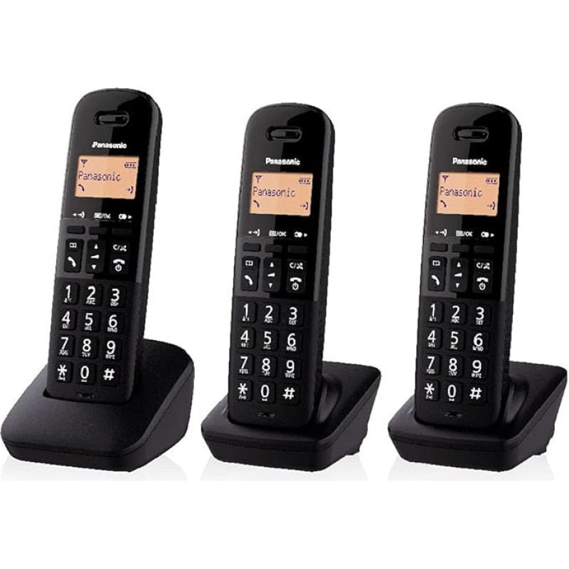 PANASONIC belaidis trio KX-TGB613JTB juodas