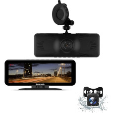 LANMODO prietaisų kameros automobiliams priekyje ir gale su laidų rinkiniu (naktinio matymo kamera priekyje ir gale)