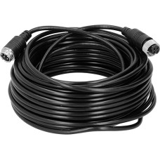4 Pin Video Extension Cable, Portable, Robust, Heavy Duty PVC Video Extension Cable for Car Truck Bus Monitor (10m)