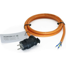 ENECEN 1193210 Connection Cable 230 V/16 A IP44 PUR H07BQ-F 3 x 2.5 mm² with Solid Rubber Angled Plug / Free End 10 m