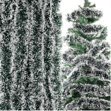 BETESSIN 6 x 2 m kalėdinė blizgučių girlianda, kalėdinė eglutė, blizganti kalėdinė blizgučių girlianda, kabanti dekoracija Kalėdoms, vestuvėms, gimtadienio šventei