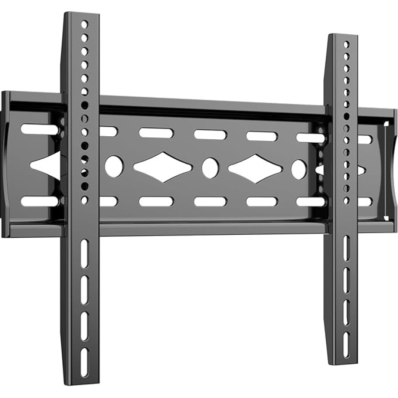 JXMTSPW Sieninis televizoriaus laikiklis 26-63 colių televizoriams arba monitoriams, VESA iki 400 x 400 mm, išlaiko iki 50 kg, 32 42 42 55 60 colių plokščiam ir lenktam televizoriui ir monitoriui Universalus sieninis televizoriaus laikiklis