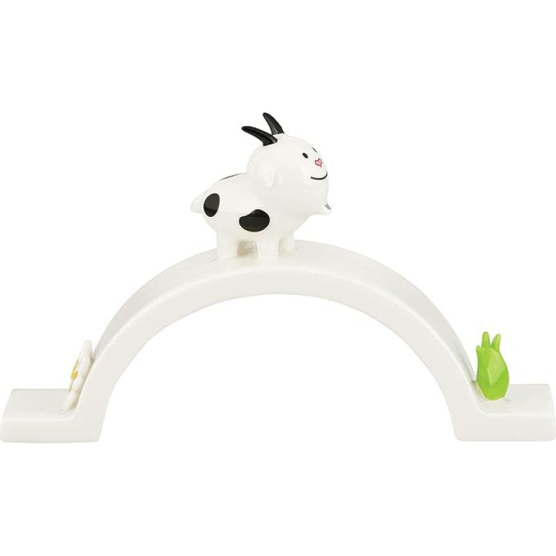 Alessi Signorina Due Cornetti AGJ01 17 Kalėdų senelio figūrėlė, porcelianas, dekoruota rankomis, įvairiaspalvė