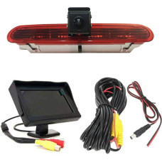 Galinio vaizdo kamera Transporto langas + 4,5 colio TFT LCD monitorius Stabdžių žibintas Automobilio stogo atbulinės eigos kamera, skirta Fiat Doblo 263 nuo (2010 m. - dabar) / Opel Combo (2011-2018 m.)