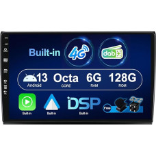 SXAUTO Android 13 -[Integruotas 4G / DAB]- 6G+128G - Autoradio für FIAT Bravo (2006-2012) - Eingebaut Carplay/Android Auto - Kamera + MIC - DSP 360-CAM Lenkradsteuerung Fast-Boot HDMI - 2 Din IPS 9 Zoll