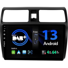 SXAUTO - Integruotas DAB - Android 12 IPS automobilinis radijas Suzuki Swift (2005-2016) - Integruotas Carplay/Android Car/DSP - LED kamera + MIC - 4G + 64G - AHD 360-CAM valdymas vairu Greitas įkrovimas - 2 DIN 10.1