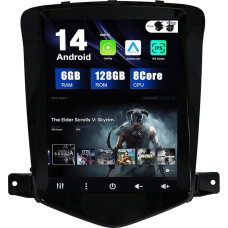 SXAUTO Android 12-6G + 128G IPS automobilinis radijas, tinkamas Chevrolet Cruze (2006-2015) - Belaidis Carplay/Android Car/DSP - LED kamera + MIC - DAB SWC AHD WiFi Fast Boot 360-Camera BT 4G - 2 DIN 9,7 colių