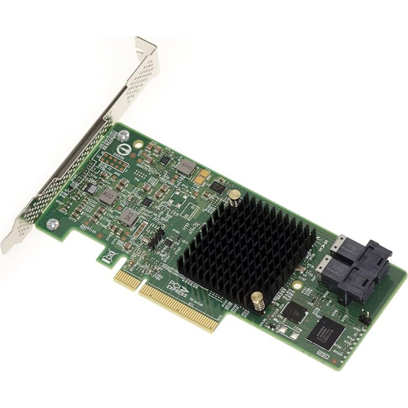 KALEA-INFORMATIQUE PCIe 3.0 SAS 12 GB valdiklio kortelė su 8 vidiniais prievadais ir RAID 0 1 1E 10. Modelis OEM 9311-8i. Aukšto ir žemo profilio, SAS3008 mikroschemų rinkinys