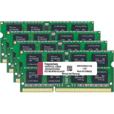 DDR3 / DDR3L 32GB rinkinys (8GBx4) Nešiojamųjų kompiuterių operatyvioji atmintis 1600MHz PC3-12800 / PC3L-12800 SODIMM Non-ECC Unbuffered 1.35V / 1.5V 2Rx8 Dual Rank 204 Pin CL11 PC kompiuterių atminties modulio atnaujinimo atminties rinkinys (žalias)