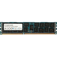 V7 V71060016GBR Serverio DDR3 DIMM atmintinė 16GB (1333MHZ, CL9, PC3-10600, 240 kontaktų, 1,35 V, registruota ECC)